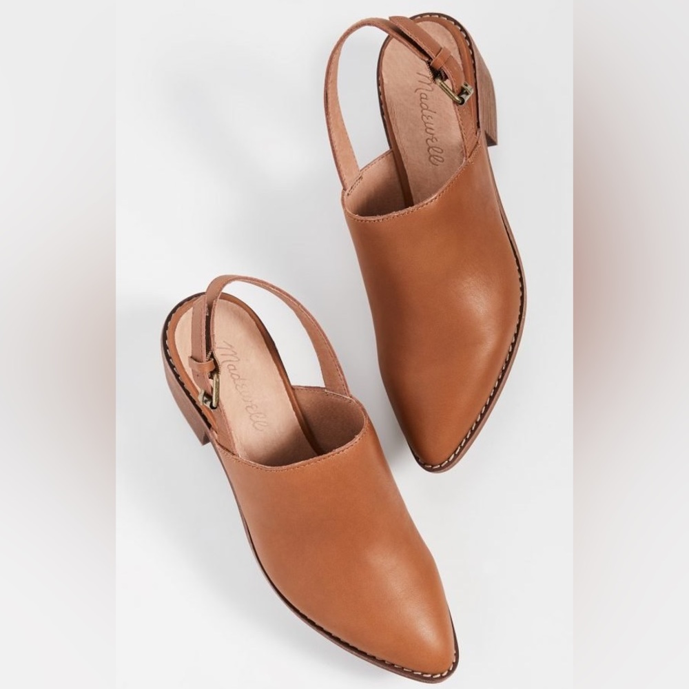Madewell Skye slingback block heel mule size 10 with box